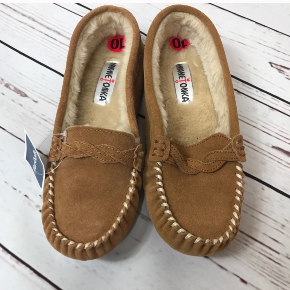 Brand new Minnetonka slippers